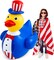 1 Pc 4 ft Patriotic Inflatable 4th of July Large Giant Duck (Suit Style)
